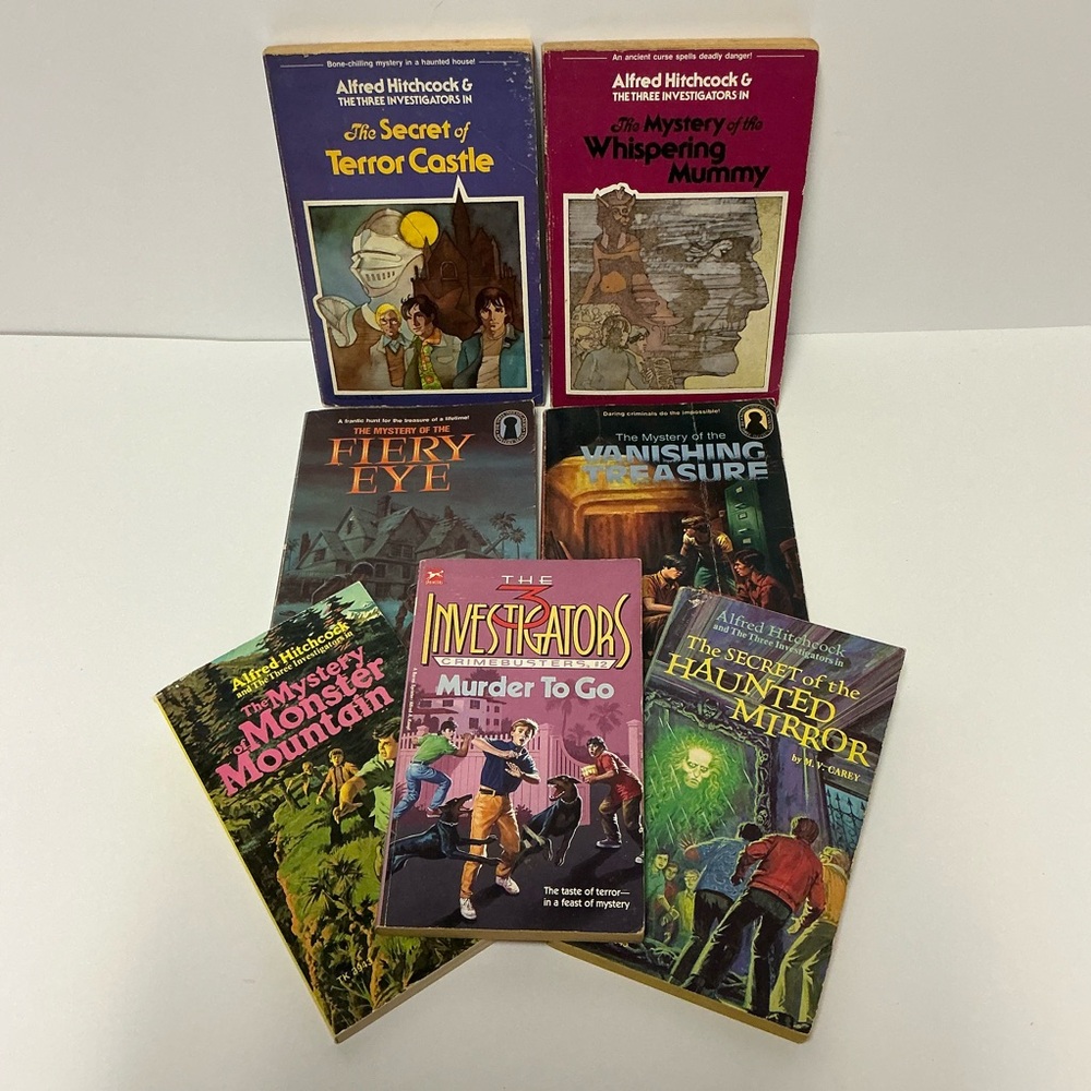 Alfred Hitchcock Three Investigators Vintage Paperback Book Lot